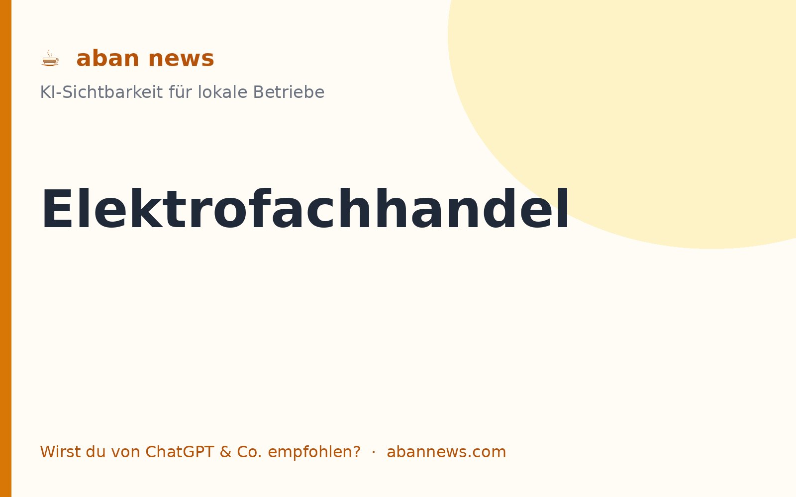 Foto zu KI für den Elektrofachhandel