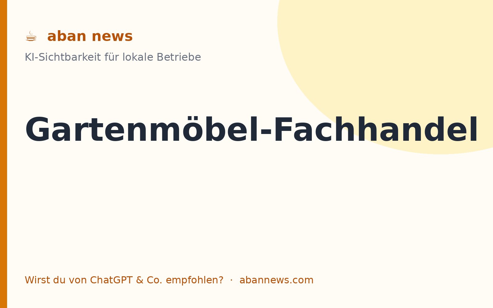 Foto zu KI für den Gartenmöbel-Fachhandel