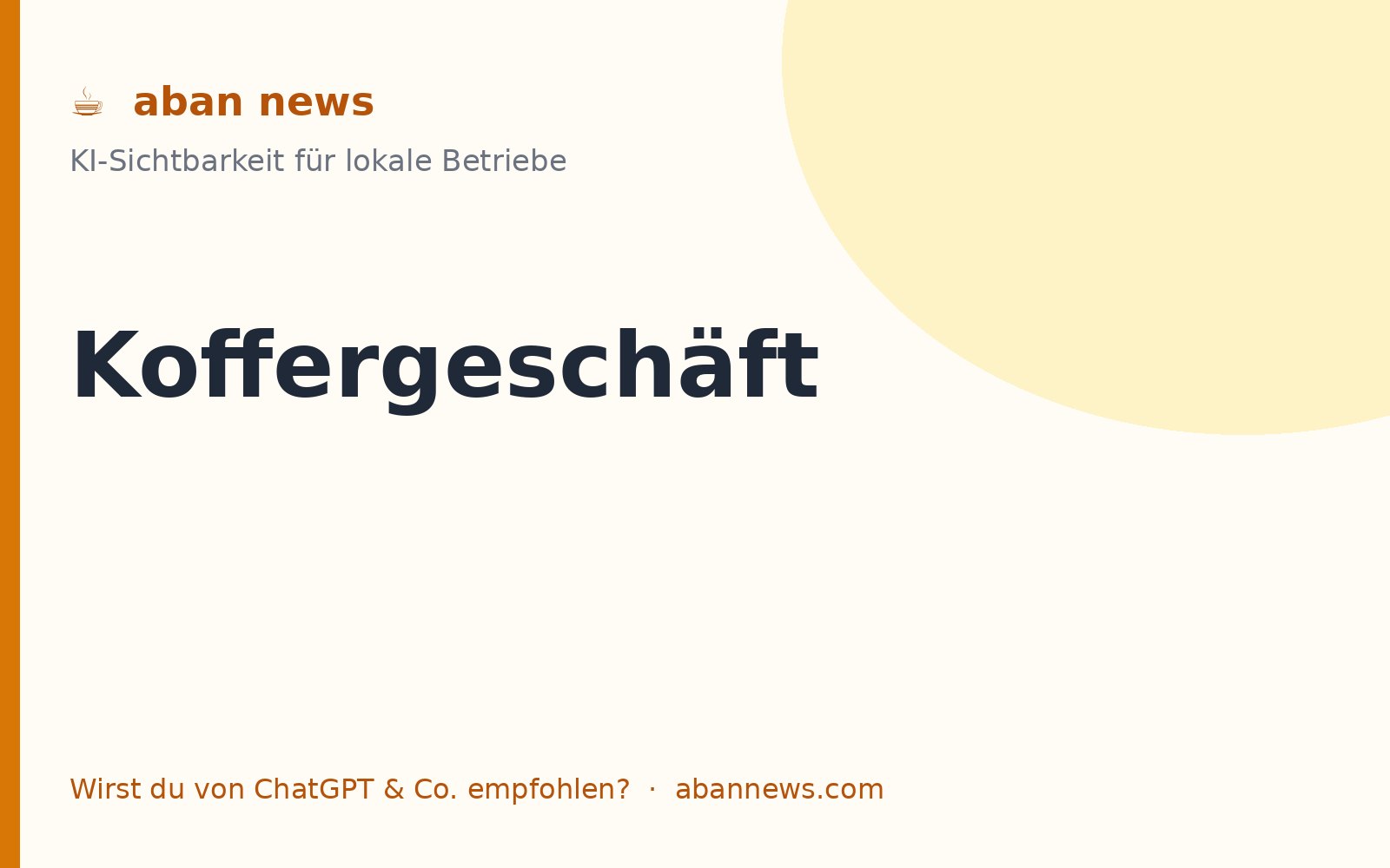 Foto zu KI für das Koffergeschäft