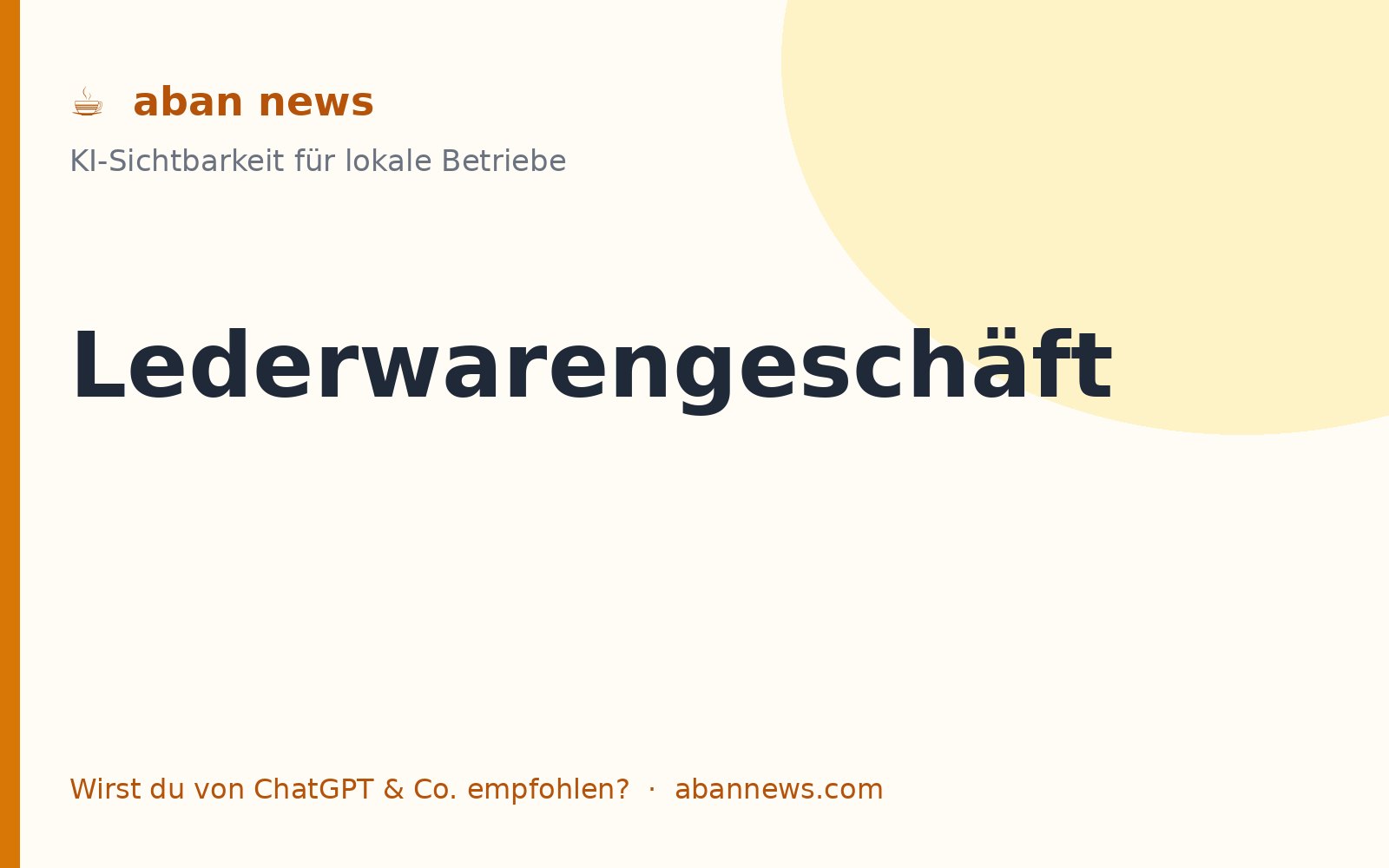Foto zu KI für das Lederwarengeschäft
