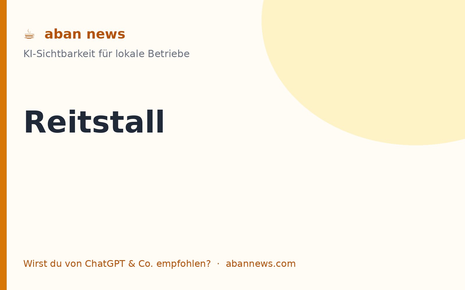 Foto zu KI für den Reitstall