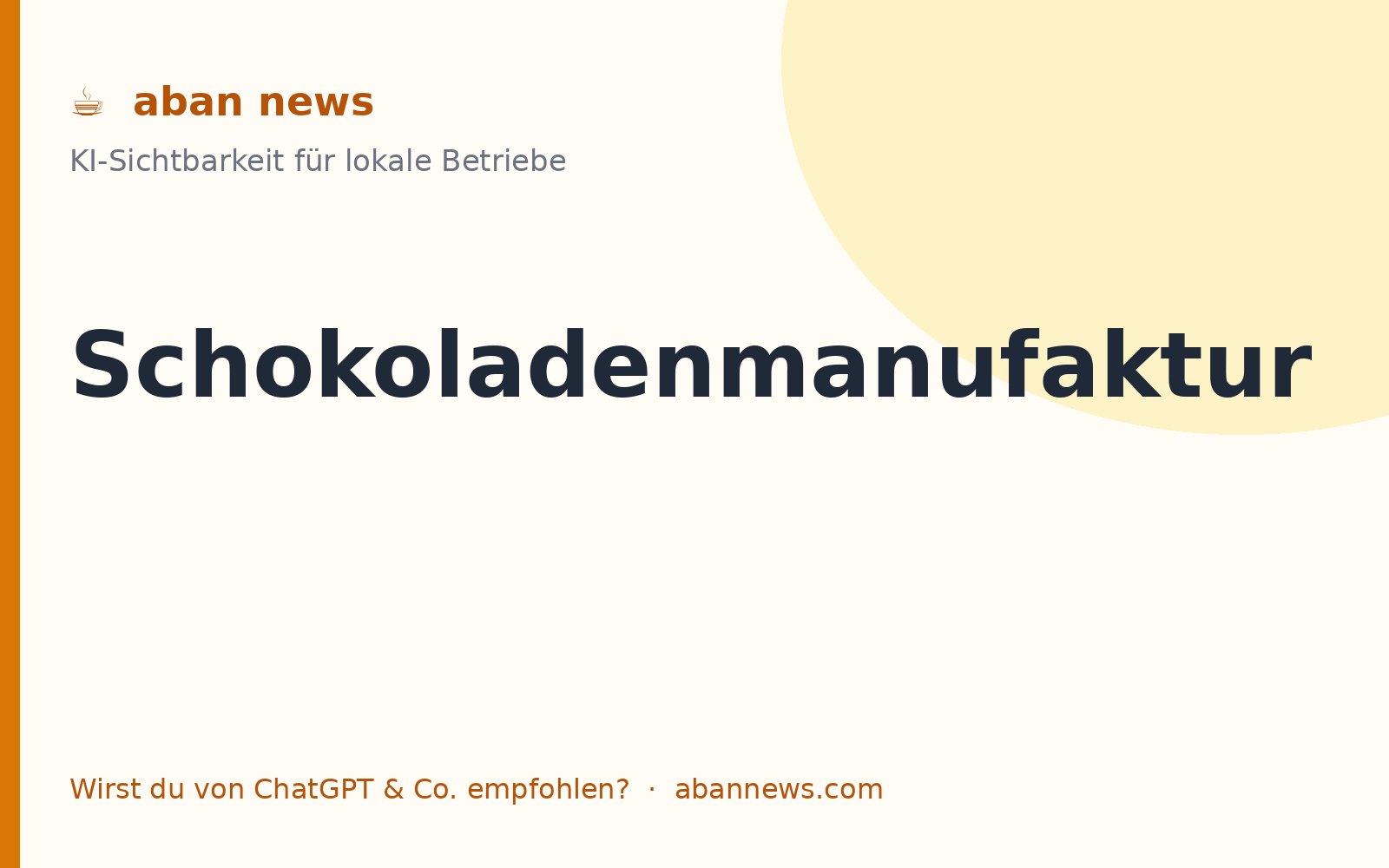 Foto zu KI für die Schokoladenmanufaktur