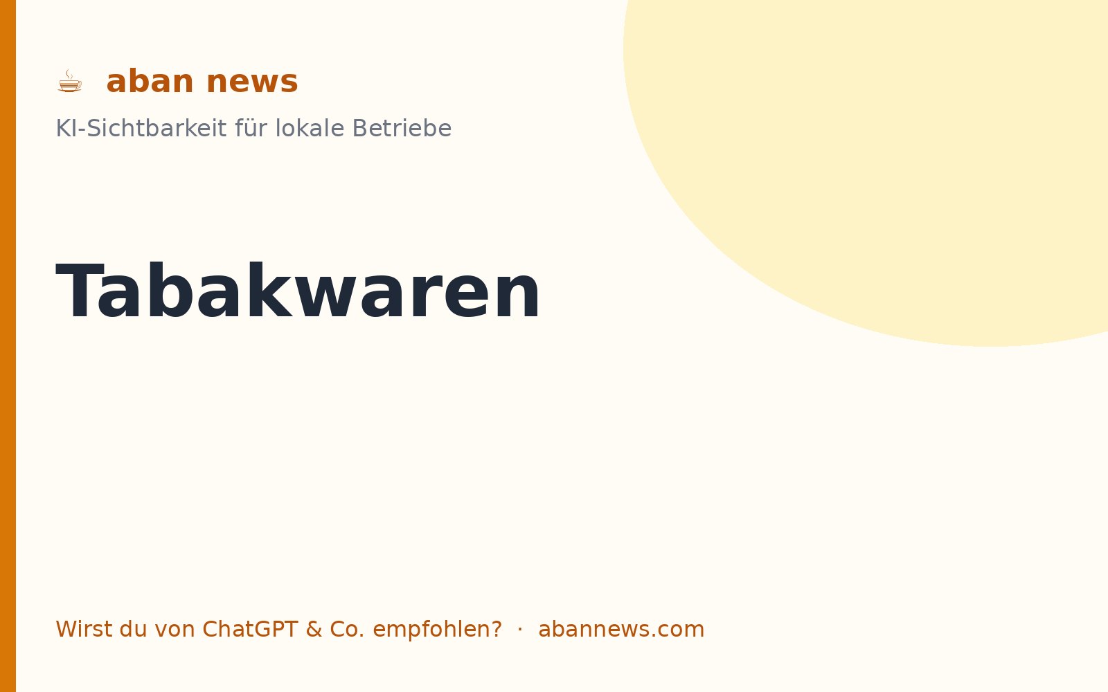 Foto zu KI fürs Tabakfachgeschäft