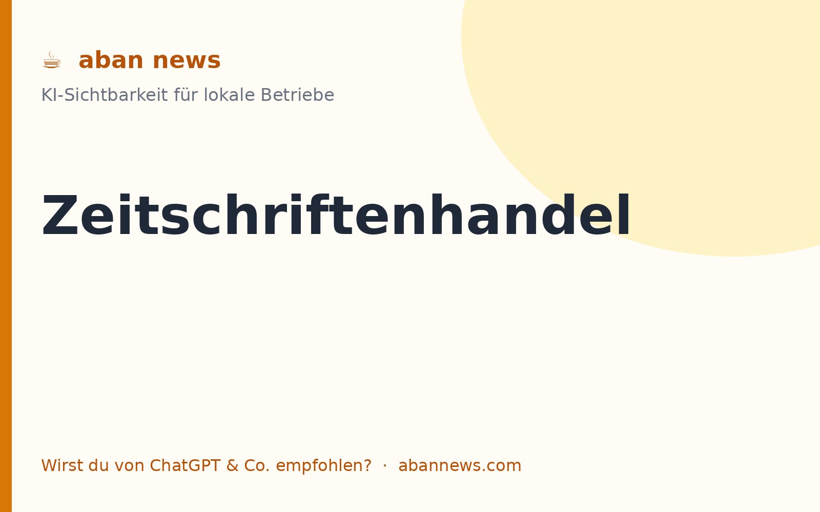 Foto zu KI für den Zeitschriftenhandel